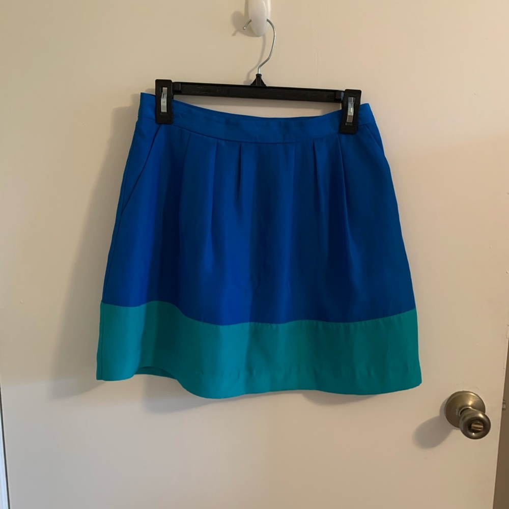 J Crew color block skirt